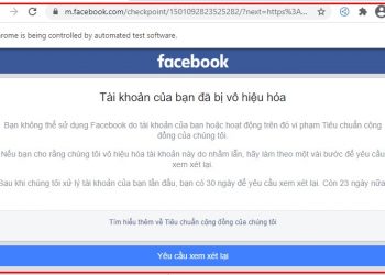 Cách lấy lại tài khoản facebook bị vô hiệu hóa